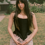 CORSETTO TOSCA IN BLACK