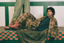 Load image into Gallery viewer, TROUSERS IN YELLOW PLAID WOOL