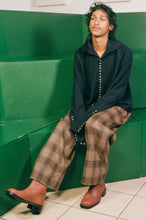 Load image into Gallery viewer, TROUSERS IN YELLOW PLAID WOOL