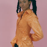 TWIST SHIRT IN ORANGE