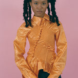 TWIST SHIRT IN ORANGE