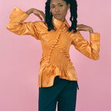 TWIST SHIRT IN ORANGE