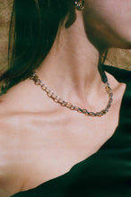 Load image into Gallery viewer, 14k gold rhodium plated brass fitted chain necklace