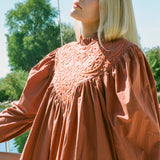 USTINA TOP WITH EMBROIDERY