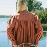 USTINA TOP WITH EMBROIDERY