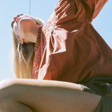 USTINA TOP WITH EMBROIDERY