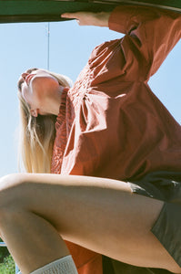 USTINA TOP WITH EMBROIDERY