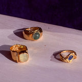 UVA RING IN GOLD/GREEN