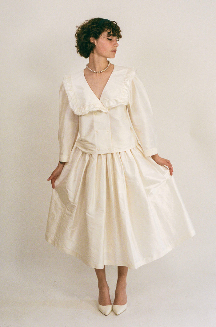MARIA LUISA SKIRT IN SILK TAFFETA