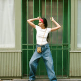 WOBBLY JEANS IN VINTAGE WASH DENIM