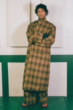 Load image into Gallery viewer, WOOL PLAID COAT IN YELLOW