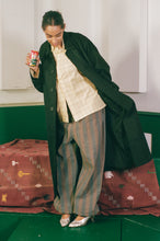 Load image into Gallery viewer, WORSTED WOOL LONG COAT IN BLACK