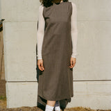 WRAP DRESS IN HERRINGBONE