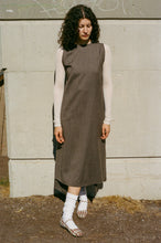 Load image into Gallery viewer, WRAP DRESS IN HERRINGBONE