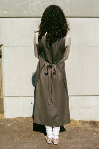 WRAP DRESS IN HERRINGBONE