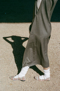 WRAP DRESS IN HERRINGBONE