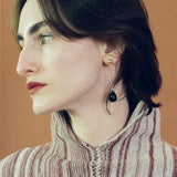 LONG GOTA EARRINGS IN BLACK