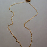 ABRIL NECKLACE IN GOLD/WHITE TOPAZ