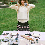 cotton lace dinner guest white bib