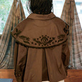 AUGUSTINA TRENCH IN CHOCOLATE BROWN