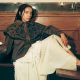 AUGUSTINA TRENCH IN CHOCOLATE BROWN