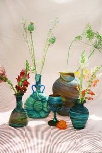 LARGE PHOENICIAN GLASS VASE IN STAMNOS - Hebron Glass
