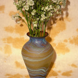 AMBER LARGE GLASS VASE MULTI