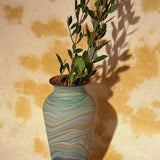 AMBER LARGE GLASS VASE MULTI