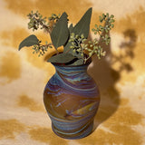AMBER SMALL GLASS VASE MULTI