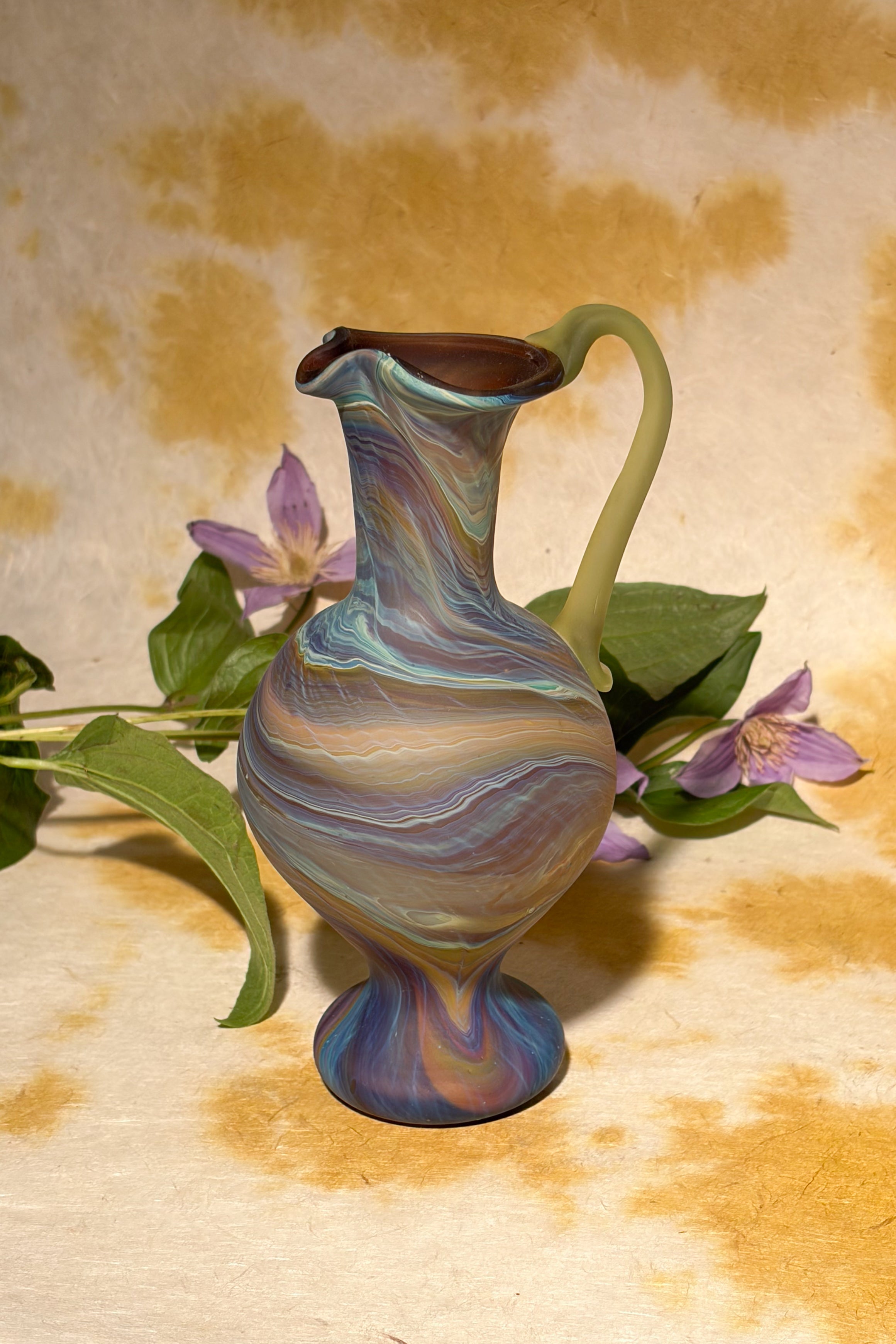 AMBER SMALL GLASS VASE MULTI