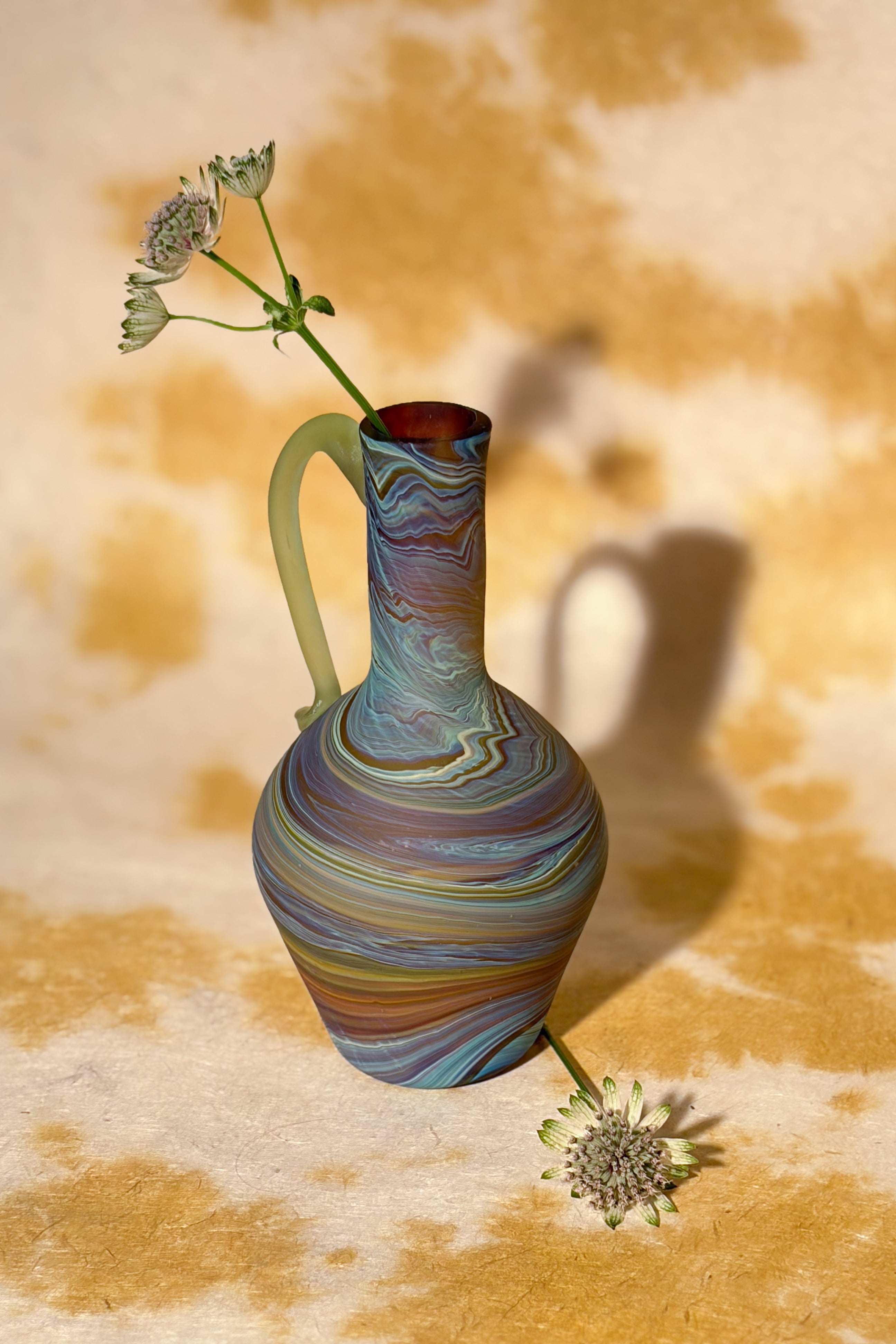 AMBER SMALL GLASS VASE MULTI