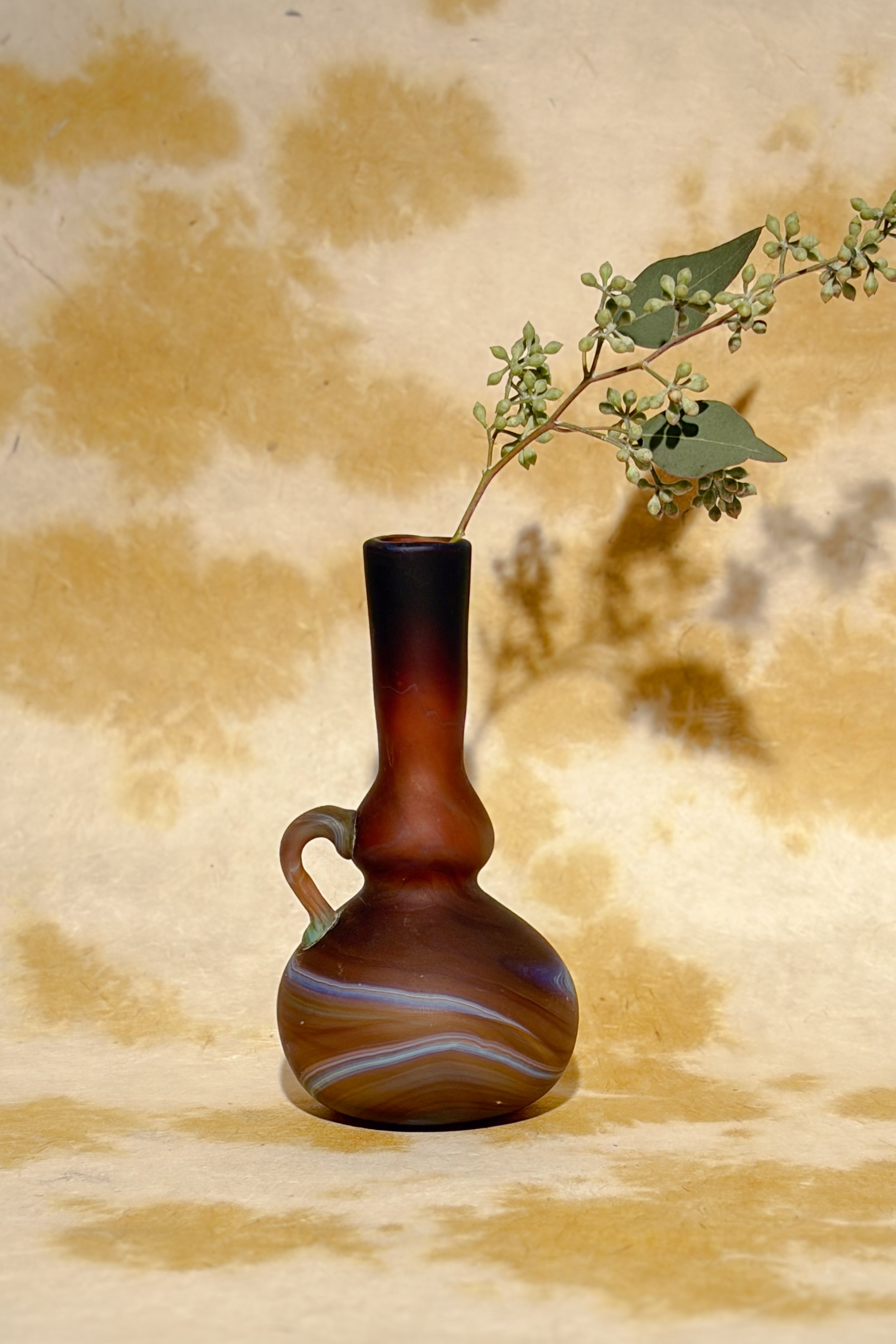 AMBER SMALL GLASS VASE MULTI
