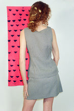 Load image into Gallery viewer, preppy sleeveless button up in tweed
