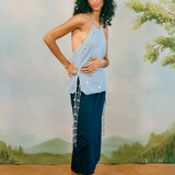 ANNASTACIA TOP IN BABY BLUE