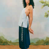 ANNASTACIA TOP IN BABY BLUE
