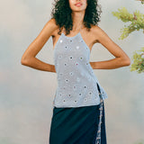 ANNASTACIA TOP IN BABY BLUE