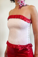 Load image into Gallery viewer, AUDREY BUSTIER IN PINK AND RED