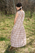 Load image into Gallery viewer, BERGAMONT DRESS IN LAVENDER BLOCK CHECK