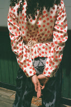 Load image into Gallery viewer, BLOCK PRINT CARDIGAN WITH BEADED FRINGE