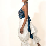 TOSCA BLOOMERS IN IVORY SILK TAFFETA