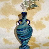 BLUE LARGE GLASS VASE MULTI