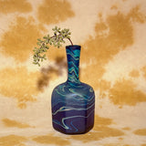 BLUE SMALL GLASS VASE MULTI