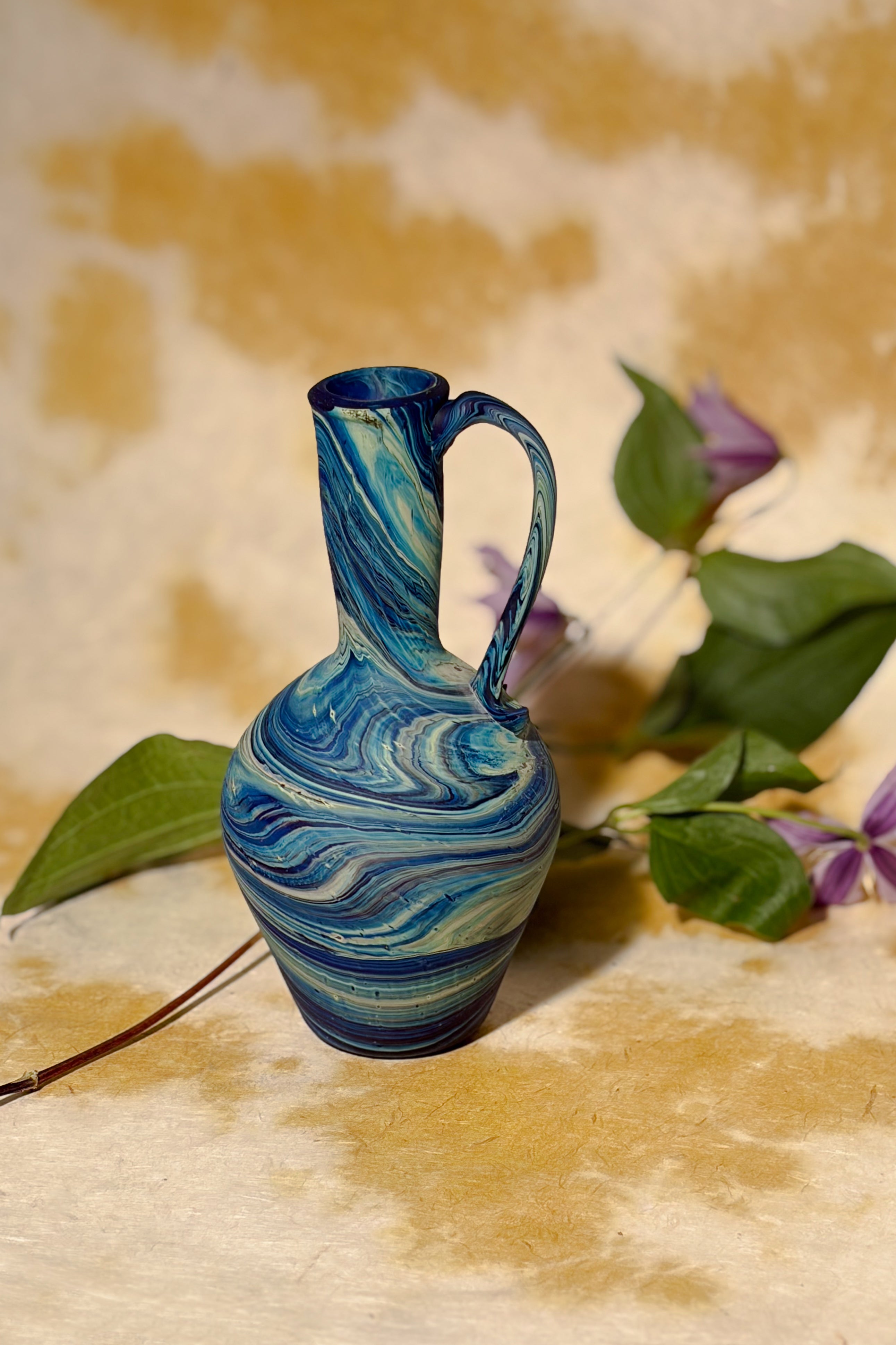 BLUE SMALL GLASS VASE MULTI