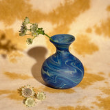 BLUE SMALL GLASS VASE MULTI