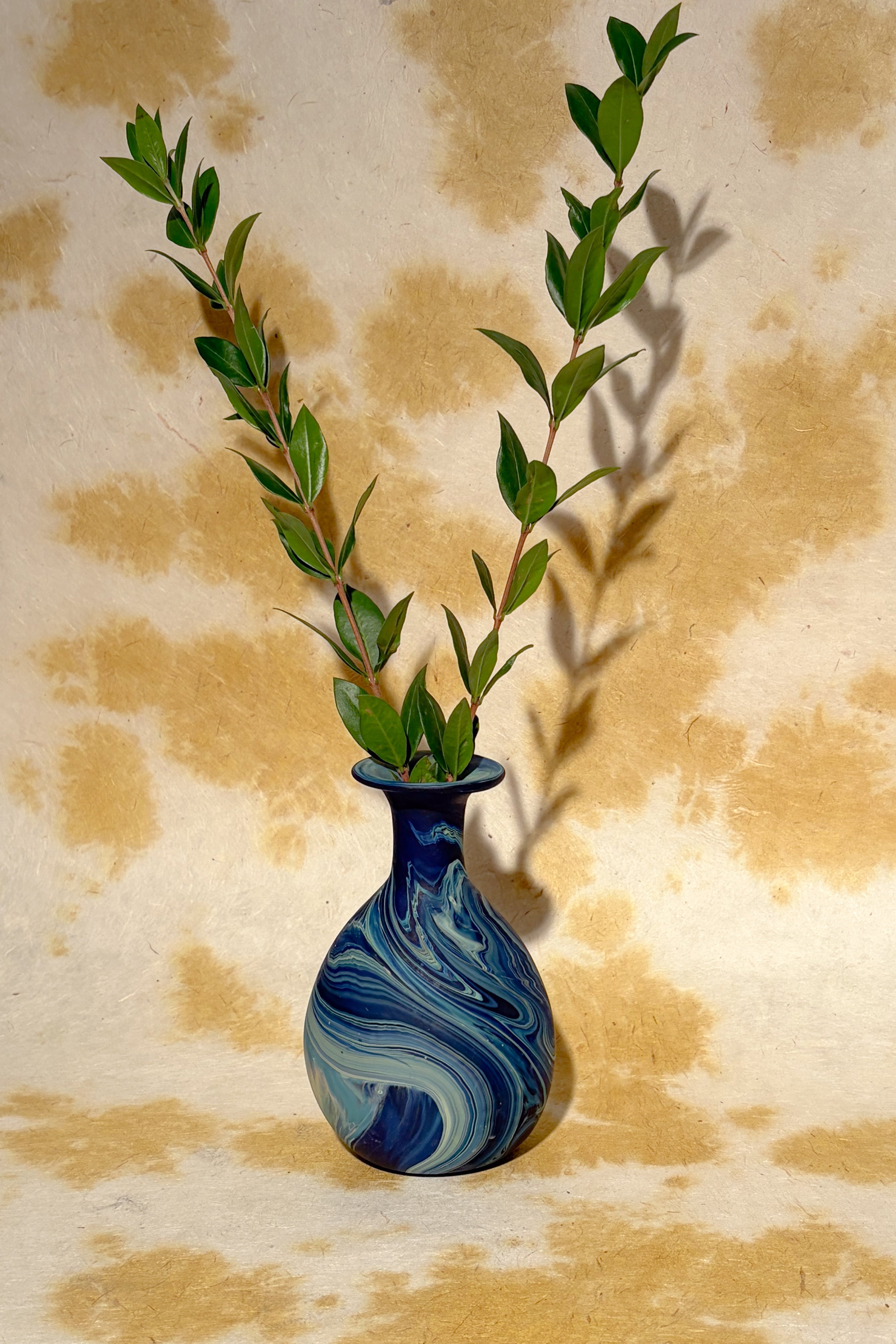 BLUE SMALL GLASS VASE MULTI