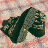natural dye tall winter hiking slip on boot
