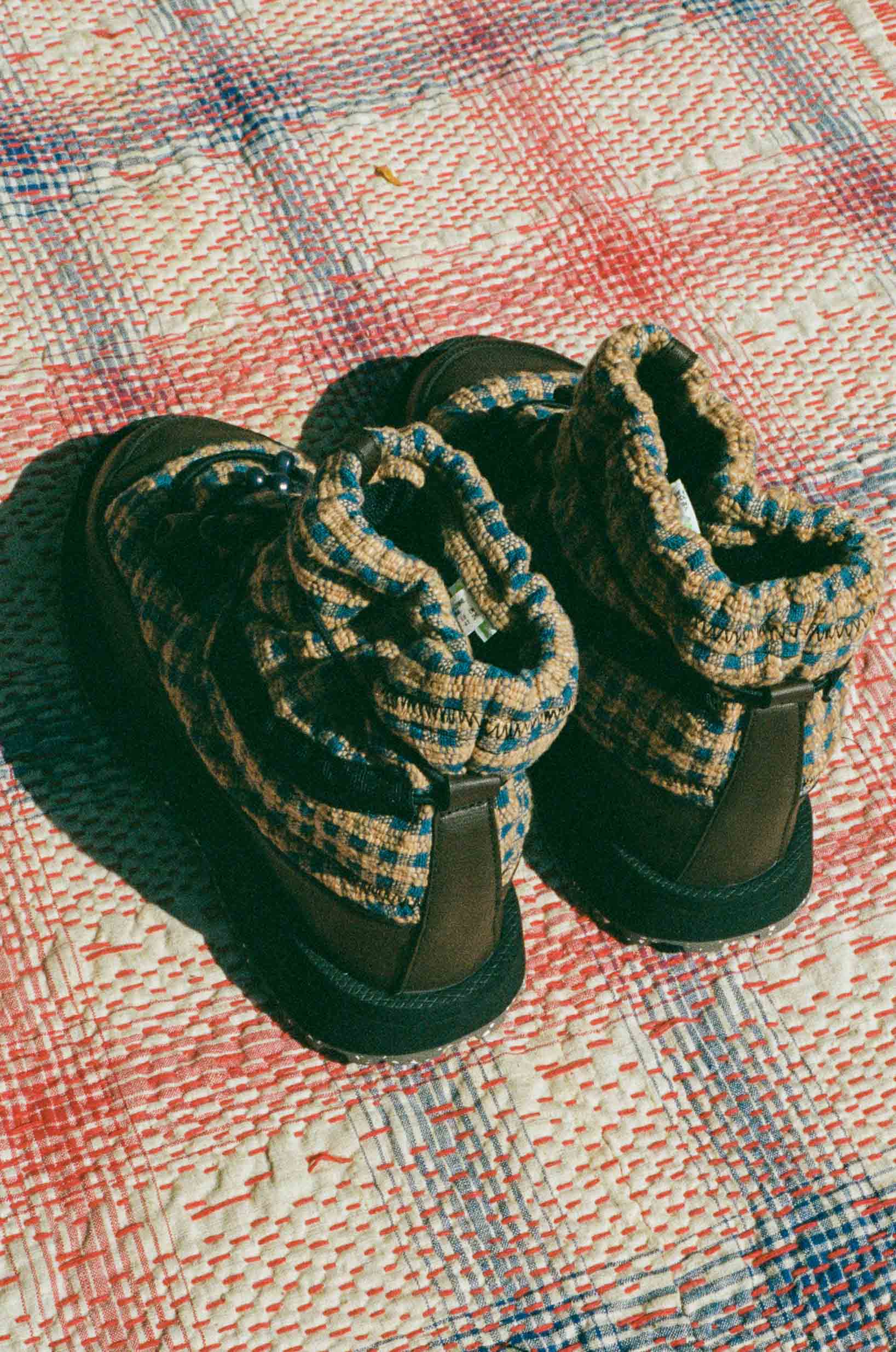 natural dye tall winter hiking slip on boot