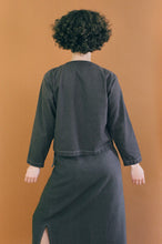 Load image into Gallery viewer, brown cotton straight cut shirt jacket