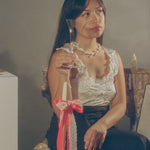 clear crystal calla lily wine glass