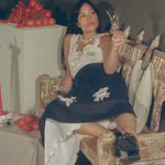 clear crystal calla lily wine glass